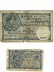 Belgique, (1920-1943), Billets Usagés : 1 Franc 15/11/20, 5 Francs 14/3/38 - 5 Franchi