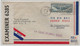 UNITED STATES WW2 1941 Los Angeles Air Mail Cover > ENGLAND London PANAM Route Censortape USA EXAMINED 6285 - Cartas & Documentos
