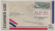 UNITED STATES WW2 1941 Los Angeles Air Mail Cover > ENGLAND London PANAM Route Censortape USA EXAMINED 6285 - Covers & Documents