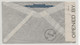 ARGENTINA WW2 1942 Buenos Aires Air Mail Cover > USA TRINIDAD Censortape EXAMINED 8079 - Storia Postale