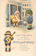 HUMOUR - Illustration Non Signée - Trottin Rose - Musicien - Partition - Enfants - Carte Postale Ancienne - Humour