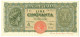 50 LIRE ITALIA TURRITA TESTINA 10/12/1944 SUP - Regno D'Italia - Altri