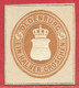 Oldenbourg Découpe D'entier Postal / Post Cut Squares N°1 0,5s Brun 1860 (*) - Oldenbourg