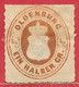 Oldenbourg N°16 0,5g Orange 1862 * - Oldenburg