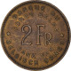 Monnaie, Congo Belge, Régence Prince Charles, 2 Francs, 1947, TTB+, Laiton - 1945-1951: Régence