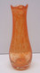 *JOLI VASE VERRE Soufflé VINTAGE INCOLORE & ORANGE Collection Déco XXe   E - Vasen