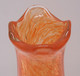 *JOLI VASE VERRE Soufflé VINTAGE INCOLORE & ORANGE Collection Déco XXe   E - Vazen