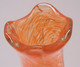 *JOLI VASE VERRE Soufflé VINTAGE INCOLORE & ORANGE Collection Déco XXe   E - Vasen