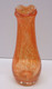 Delcampe - *JOLI VASE VERRE Soufflé VINTAGE INCOLORE & ORANGE Collection Déco XXe   E - Jarrones