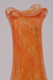 Delcampe - *JOLI VASE VERRE Soufflé VINTAGE INCOLORE & ORANGE Collection Déco XXe   E - Vases