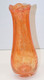 Delcampe - *JOLI VASE VERRE Soufflé VINTAGE INCOLORE & ORANGE Collection Déco XXe   E - Vasen