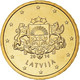 Lettonie, 10 Euro Cent, 2014, FDC, Laiton - Letland