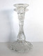 JOLI ANCIEN BOUGEOIR FLAMBEAU EN VERRE MOULÉ, GRAVÉ - VINTAGE ART NOUVEAU H:20cm (3008.15) - Candeleros, Candelabros Y Palmatorias