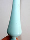 Delcampe - JOLI ANCIEN VASE SOLIFLORE, TULIPE EN OPALINE BLEU DE LA CRISTALLERIE FOUGERAISE H:28,5cm (3008.16) - Vasen