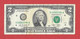 Rarität ! 1X 2 US-Dollar Auf Informations-Blatt [2009] > D 10522384 A < {$002-001BL} - Nationale Valuta