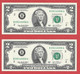 Rarität ! 2X 2 US-Dollar Fortlaufend Auf Informations-Blatt [2003] > B 09140058 A + ...59 A < {$002-019BL} - Nationale Valuta