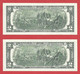 Rarität ! 2X 2 US-Dollar Fortlaufend Auf Informations-Blatt [2009] > F 05646862 A + ...63 A < {$002-023BL} - Devise Nationale