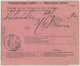 FINLANDE / SUOMI FINLAND 1920 HELSINKI To RIIHIMÄKI - Postiennakko-Osoitekortti / COD Address Card - Briefe U. Dokumente