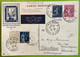 PEXIP PARIS 1937 Tarif Imprimé Par Avion R ! France Entier Postal C.p Semeuse>Dauborn (Wiesbaden Exposition Philatelique - Cartes Postales Types Et TSC (avant 1995)