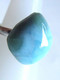 Delcampe - Bague Larimar, Pierre Semi-précieuse, Bijou Artisanal, Superbe Pierre Naturelle, Pierre Bleu Blanc, Anneau Réglable Arge - Anelli