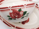 Delcampe - *SAUCIERE & RAVIER CERAMIQUE ART DECO DIGOIN CIBON Décor De Roses TABLE  E - Digoin (FRA)