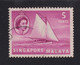 1955 Singapur - Malaya, Mi: SG 32 / Yt:SG 32, Lombok Sloop - Segelschiff - Singapour (...-1959)