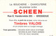 Publicité - Illustration Non Signée - Boucherie Charcuterie SCHEEN - Bressoux - Voilier Blanc - Carte Postale Ancienne - Werbepostkarten