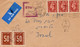 England-Israel 1952 Postage Due 2nd, Pair Of Bale PD11 High Value Postal History Cover - Segnatasse