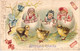 Vœux - Joyeuses Pâques - Enfants Dans Des Coquilles D'œufs - Poussins - Carte Postale Ancienne - Pasen