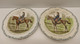 *2 ASSIETTES HB & Cie Terre De Fer CAVALIERS N° 10 CHOISY Le ROI COLLECTION   E - Choisy Le Roi (FRA)