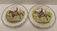 *2 ASSIETTES HB & Cie Terre De Fer CAVALIERS N° 10 CHOISY Le ROI COLLECTION   E - Choisy Le Roi (FRA)