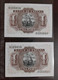 España, 1953  Pareja De Billetes De 1 Peseta  Correlativos, S/C - 1-2 Pesetas