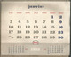 Calendrier, Grand Format, 1955, JEAN MERCIER,  GARAGE, JAUNAY-CLAN, Vienne , ESSO, Frais Fr 3.95 E - Grand Format : 1941-60