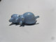 Delcampe - Figurine Petit Jouet HIPPOPOTAME Bleu - Autres & Non Classés