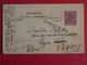 BO17 CANADA BELLE  CARTE ENTIER CENSUREE  1945   MONTREUL A LYON FRANCE ++ AFFRANCH .  PLAISANT+++ - 1903-1954 Reyes