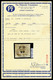 N°16A, 10c Noir Sur Son Support, 70 Exemplaires Connus. SUPERBE. R.R (signé Gilbert/certificats)  Qualité: Oblitéré  Cot - Used Stamps