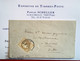 #43Ab NUANCE RARE BISTRE-VERDÂTRE(1000€)TTB Lettre NONTRON 1870 (Dordogne23) 10c Bordeaux Cert. Scheller (France - 1870 Bordeaux Printing