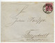 Germany 1891 10pf Imperial Eagle Postal Envelope; Hamburg To Freystadt - Covers