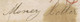 Ireland Derry Unframed PAID Struck In Black 1818 And In Red 1827 (on "Money Letter"), Each With Derry Mileage Mark - Préphilatélie