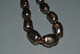 Delcampe - JOLI COLLIER En PIERRE Ou VERRE GRIS Nacré ART DECO Fermoir Doré 1940/50 N° 31 BIJOU ANCIEN VINTAGE - Necklaces/Chains