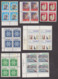 Canada 1969-2012: Christmas 9 Blocks 4 Mint + Souvenir Sheet Circulated - Other & Unclassified