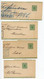 Germany 1881 4 Addressed 3pf Crown Letter Bands, Berlin - J.A. Luhn To Different Towns - Other & Unclassified