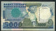 MADAGASCAR P73a 5000 FRANCS 1988 #CA  FIRST PREFIX  Signature 2  FINE 2 P.h. - Madagascar