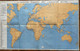 Navires à Vapeur - COMPAGNIE MARITIME DES CHARGEURS REUNIS - Affiche Planisphère De La Cie Par R.JANNOT 1953 - Nautical Charts
