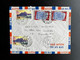 FRENCH POLYNESIA 1969 AIR MAIL LETTER PAPEETE TO MARSEILLE 03-01-1969 POLYNESIE LETTRE - Briefe U. Dokumente