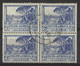 SOUTH AFRICA....KING GEORGE VI....(1936-52..)......3d X BLOCK OF 4.......SG59.......GOOD CDS.......USED... - Hojas Bloque