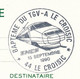 FRANCE - Entier CP 2,10 Briat - Obl. Temporaire "Baptème Du TGV-A  44 LE CROISIC" 15 Septembre 1990 - Commemorative Postmarks