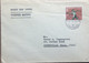 LIECHTENSTEIN 1956, FIRST DAY COVER,SPORT, GAME,  ATHELETIC JAVELIN THROWER, PLAYER STAMP, VADUZ CITY CANCEL. - Covers & Documents