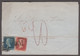 1860 (Jul 3) Wrapper From Malta To Italy With GB 1d And 2d Tied By "M" Barred Oval - Lettres & Documents