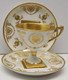 Delcampe - * JOLIE TASSE & 2 SOUCOUPES PORCELAINE LIMOGES B.R Décors Dorés Napoléon Aigle   E - Limoges (FRA)